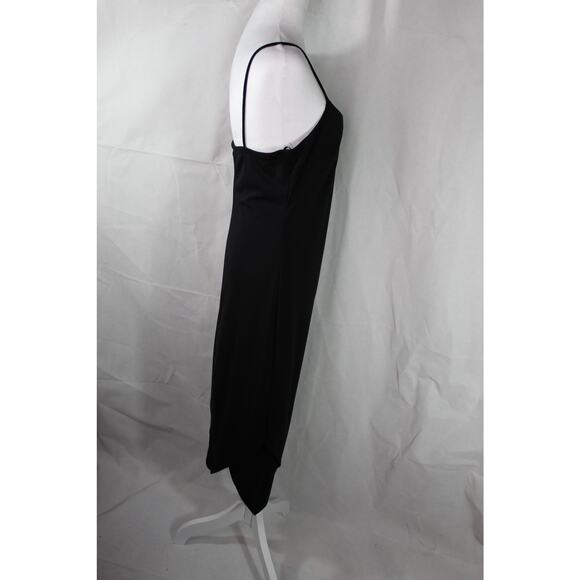 Vintage Rampage Fairy Whimsy Goth Midi Dress Asymmetrical Black Medium - Picture 11 of 11